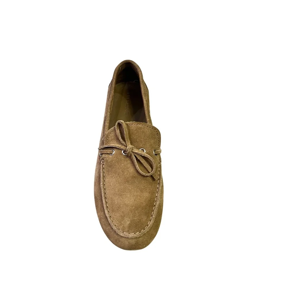 Everlane Womens Suede Driving Loafer Saddle Brown Leather Slip On Shoes Size 10M